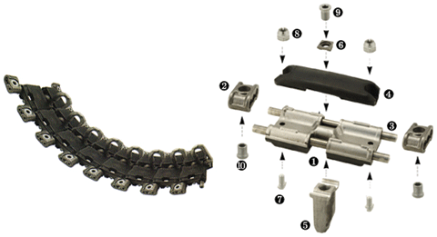 BMP-3 Track Shoe Assembly
